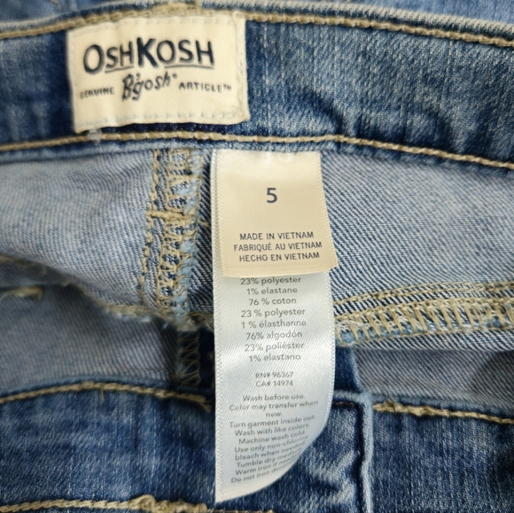 (NEW) OshKosh B'gosh Kids Iconic Denim Flare Jeans Size 5 - Picture 4 of 4